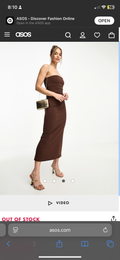 Brown pencil dress
